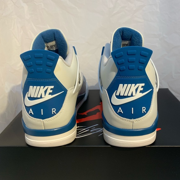 *Sold* Nike Air Jordan 4 Retro 2024 Military Blue Industrial Blue FV5029-141 - Picture 4 of 15
